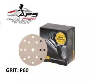 MIRKA BASECUT SCHLEIFSCHEIBEN 6 Zoll 150 mm HAKENSCHLAUFE GRIFF SCHLEIFMITTEL 50ER-PACK P60 - Bild 1 von 2