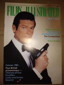 RARE - FILMS ILLUSTRATED Magazine - July 1981 - Roger Moore James Bond - Altman - Foto 1 di 3