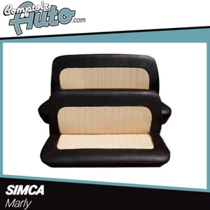 Bezug Vordersitze Und Rücksitze Simca Marly Simili Schwarz Und Beige - Bild 1 von 2