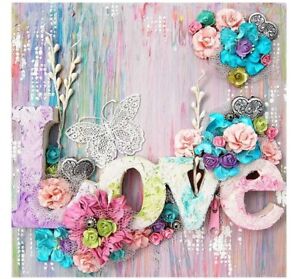 Love Flowers Diamond Painting Lovely Artistic Design Embroidery House Decoration