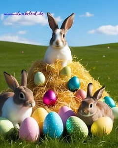 DUNKELROT Ostern Osterüberraschung Liebe Love Freude machen - Bild 1 von 6
