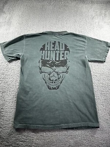 Comfort Colors T Shirt Mens Medium Green Head Hunters Club Skull Metal Goth Punk - Picture 1 of 7
