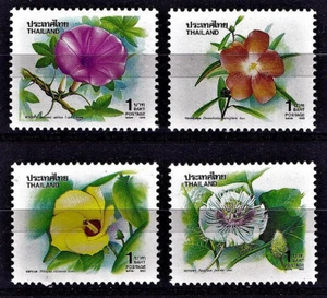 THAILAND STAMP 1993 SC#1553-1556 MNH OG FLOWERS NEW YEAR - Picture 1 of 1