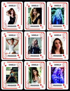 DANIELLE PANABAKER 1 BOX WITH 54 POKER PLAYING CARDS - ARGENTINA! NIB 