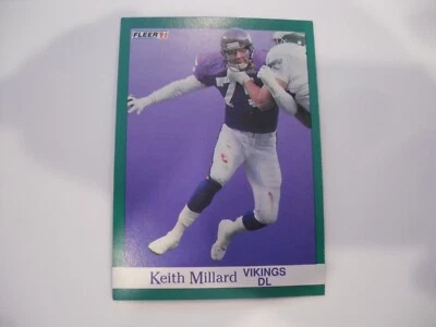 1991 Fleer Football Card #287 Keith Millard    D7 - Image 1 of 2