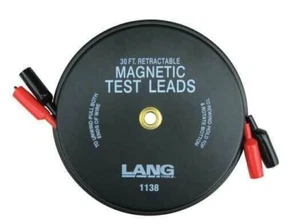 Lang 1138 2 Leads x 30ft Magnetic Retractable Test Leads - Picture 1 of 1