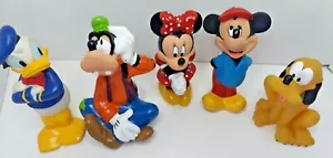 Mickey and Friends Set of 5 Plastic Figures Approx. 4.5" for 0-18 months Disney - Picture 1 of 11