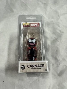 Marvel Carnage Spiderman #27 B 2" Figura in Legno Pinmate BiFBang Pow! 2017 - Foto 1 di 4