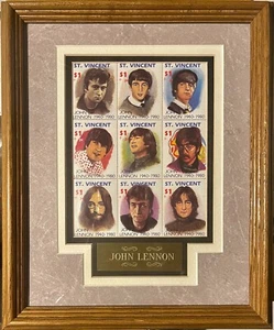 John Lennon Sammler Briefmarken ausgegeben von Bag One Arts, 1992 - Bild 1 von 2