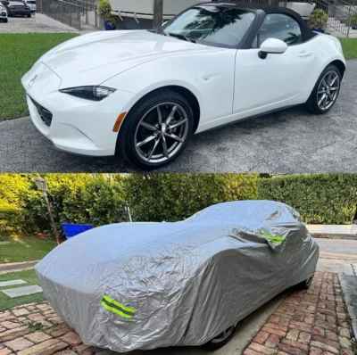 Cubierta impermeable UV para automóvil MAZDA MX-5 MIATA 1990-2023 protección contra todo clima Foto 1 de 4