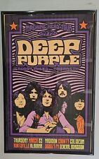Deep Purple 1972 Huntsville Concert Poster 11 X 17 Framed