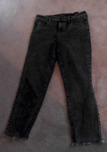 LIVERPOOL LOS ANGELES WOMENS SIZE 10/30 JEANS DARK WASH UNFINISHED HEM - Picture 1 of 5