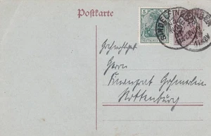 PK Dt.Reich , auffrankiert , 1918 , Sindelfingen , MiF - Bild 1 von 1