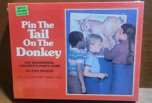 Neu Vintage Pin The Tail On The Donkey versiegelt 1981 - Bild 1 von 6