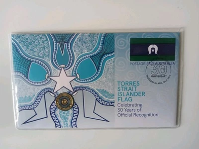 PNC Australia 2025 Torres Strait Islander Flag Recognition 30 Years RAM $2 Coin — 第 1/3 张图片