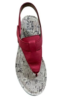 Sandalia para mujer Naturalizer Lincoln de cuero coral talla 8,5 con caja - Nueva con etiquetas Foto 1 de 4