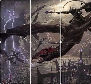 🧙Flight Of The Witch King (Set Of 6) Art Series LTR Tales Of Middle Earth MTG - Picture 1 of 2