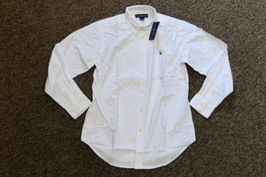 New Ralph Lauren Boys Button Down Shirt / Oxford - Size 16 - WHITE - Picture 1 of 2