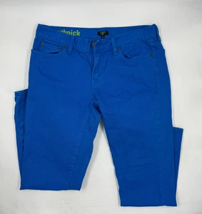 Jeans donna J Crew stuzzicadenti skinny elasticizzato 29 blu misto cotone denim gamba slim - Foto 1 di 12