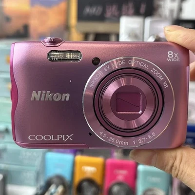 Nikon COOLPIX A300 20.0 MP 8x optical zoom Wi-Fi Digital Camera Pink -90% NEW - Image 1 of 4