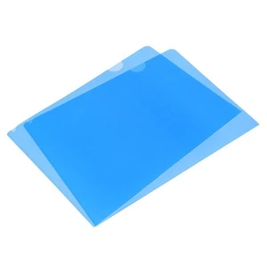 24 Pack L Type Folder A4 Size Clear Pockets Plastic Sleeves Protectors Blue - Picture 1 of 6