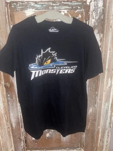 Cleveland Monsters Black Short Sleeve Shirt Size Large - Picture 1 of 6