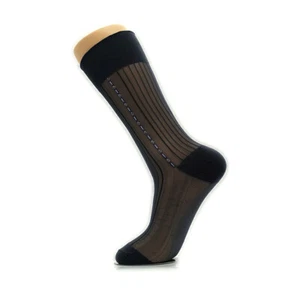 1 Pair Men's Summer Thin Silk Socks Over the Calf Business Dress Crew Socks ! - Picture 1 of 27