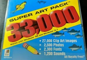1995 Super Art Pack 33,000 Works with Windows 95 And Windows 3.1 #25 - Picture 1 of 2