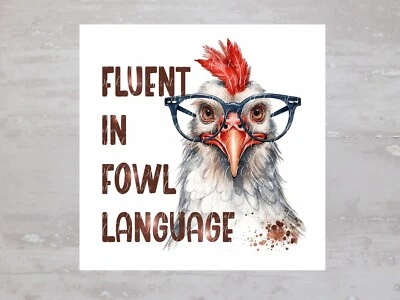 Colcha de costura artesanal painel tecido frango linguagem aves fluente engraçado bloco A367 - Imagem 1 de 4