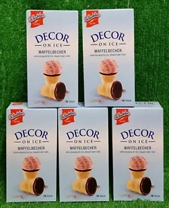 66,33€/kg) 5x16 De Beukelaer Waffelbecher Decor on Ice Eierlikörbecher Versand0€ - Bild 1 von 11