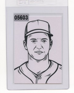 #05603 CARL YASTRZEMSKI Oddball Color Your Own Baseball Card