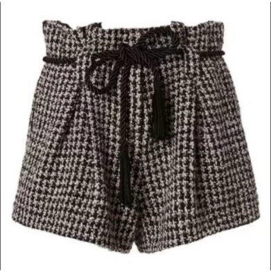 Новые без ценников шорты L'Agence Houndstooth в бумажном пакете размер 2 - Изображение 1 из 4