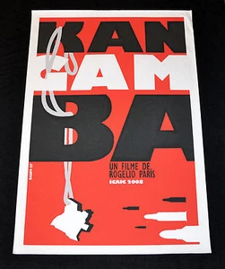 2007 kubanisches Original Film Poster "Kangamba" Rogelio Paris Kunst Dokumentation. Raupa - Bild 1 von 4