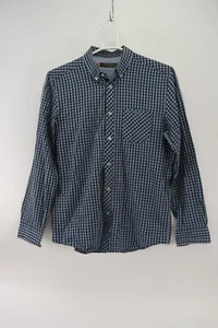 Ben Sherman Heritage Mens Blue Plaid Long Sleeve Button-Down Shirt Size S - Picture 1 of 4