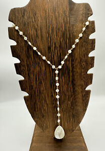 Barse Mother Of Pearl Lariat Necklace - NWT
