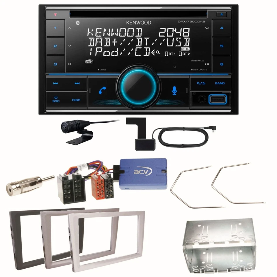 Kenwood DPX-7300DAB Bluetooth DAB Einbauset für Opel Vectra C Signum Corsa Combo - Bild 1 von 1