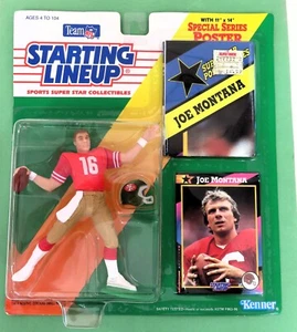 1992 Starting Lineup SLU JOE MONTANA San Francisco 49ers Figure w/Card & Poster - Bild 1 von 3