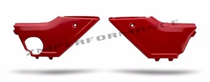 NEW HONDA TRX350 4X4 86 - 89 PLASTIC RED SIDE PANELS PAIR TRX 350 SIDE COVERS - Picture 1 of 1