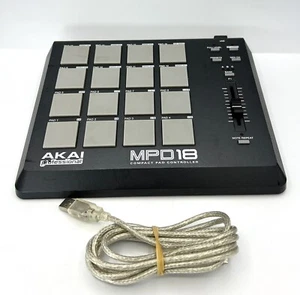AKAI Professional MPD18 Compact USB MIDI Pad Controller With USB Cord Tested - Picture 1 of 6