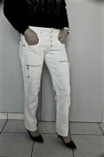 Jeans de Trabajo Blanco high use Ex Girbaud Talla 38 Fr (I 42) Nuevo Valor