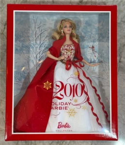 2010 Holiday Barbie Doll (Blonde) - Collector’s Edition - New - Mattel R4545 - Picture 1 of 5