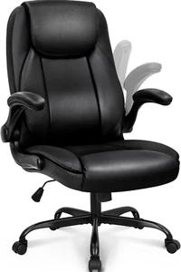 Ergonomic Office Chair PU Leather Executive High Back Computer Desk Chair Adjust - Picture 1 of 7