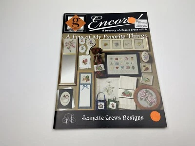 Jeanette Crews Designs Encore Flower Counted Cross Stitch Pattern Booklet 9P - Image 1 of 3