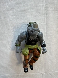 1988 TMNT Teenage Mutant Ninja Turtle Rocksteady Vintage Action Figure w/ Belt - Picture 1 of 4