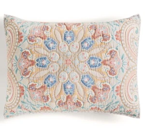 Martha Stewart Collection Artisan Regal Paisley Cotton Standard Sham Rare $100 - Picture 1 of 3