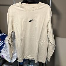 90’s Nike Middle Check Long Sleeve Tan Beige Size Medium The Nike Tee