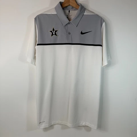 Nike Golf Dri Fit Polo Tiger Woods Vanderbilt Commodores Mens Medium M Cover
