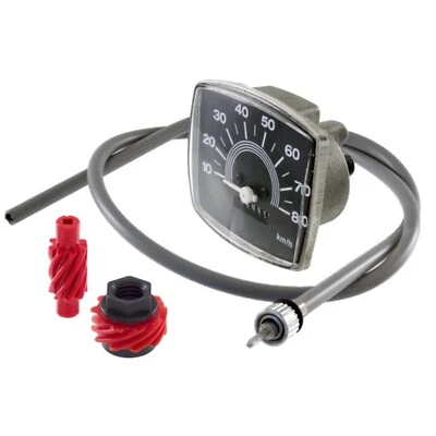 CONTACHILOMETRI CONTA KM VESPA 50 SPECIAL TACHIMETRO 120 KMH CON CAVO INGRANAGGI - Immagine 1 di 4