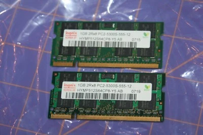 Hynix HYMP512S64CP8-Y5 AB 1GB DDR2 PC2-5300S-555-12 Memory    - Image 1 of 3