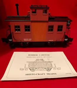 G Scale Aristo-Craft 999311 ATSF Santa Fe Bobber Caboose w/Metal Wheels - Picture 1 of 7